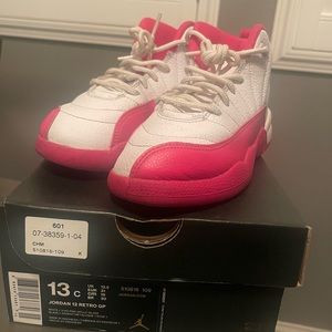 Jordan 12 Retro GP White/Vivid Pink size 13C